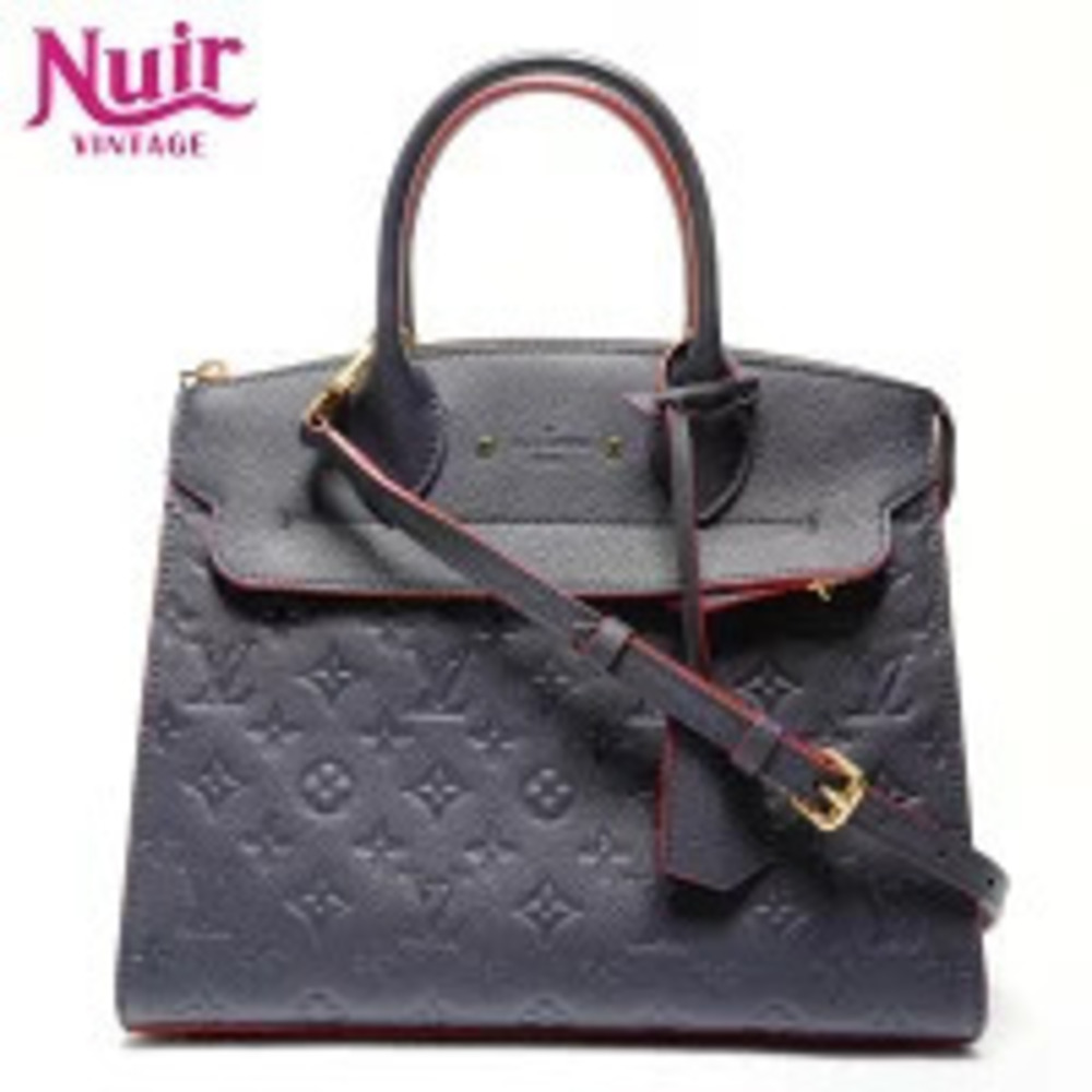 Louis Vuitton Blue Empreinte Monogram Pont Handbag Neuf Navy - Picture 2 of 13